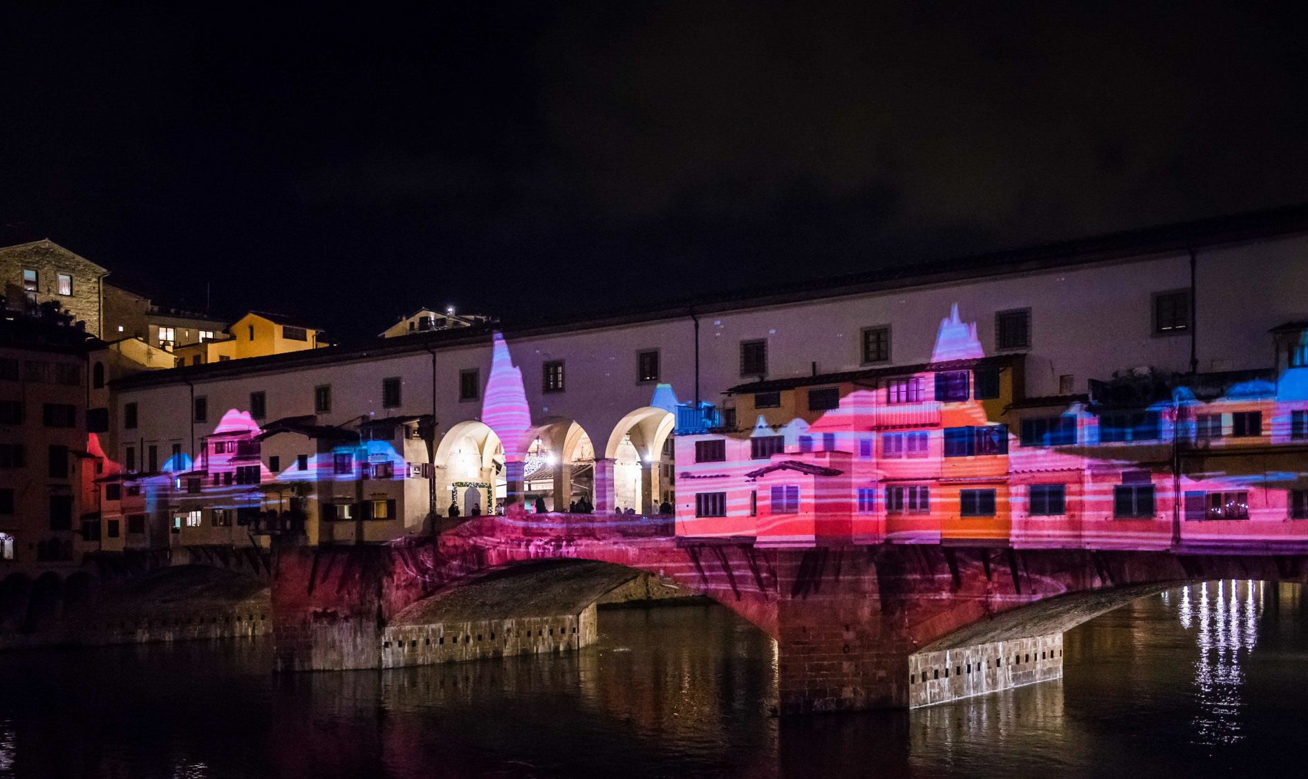Projection Mapping x IED & UNHCR @ Ponte Vecchio (Firenze Light Festival)
